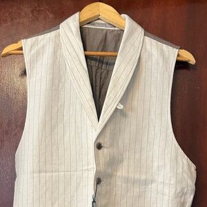Men’s Onassis Linen Cotton Vest